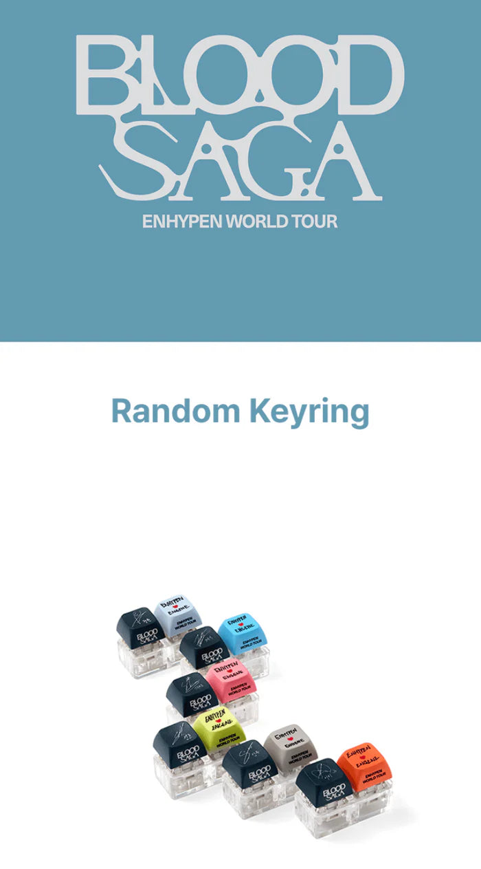 ENHYPEN - RANDOM KEYRING (WORLD TOUR 'BLOOD SAGA' MD)