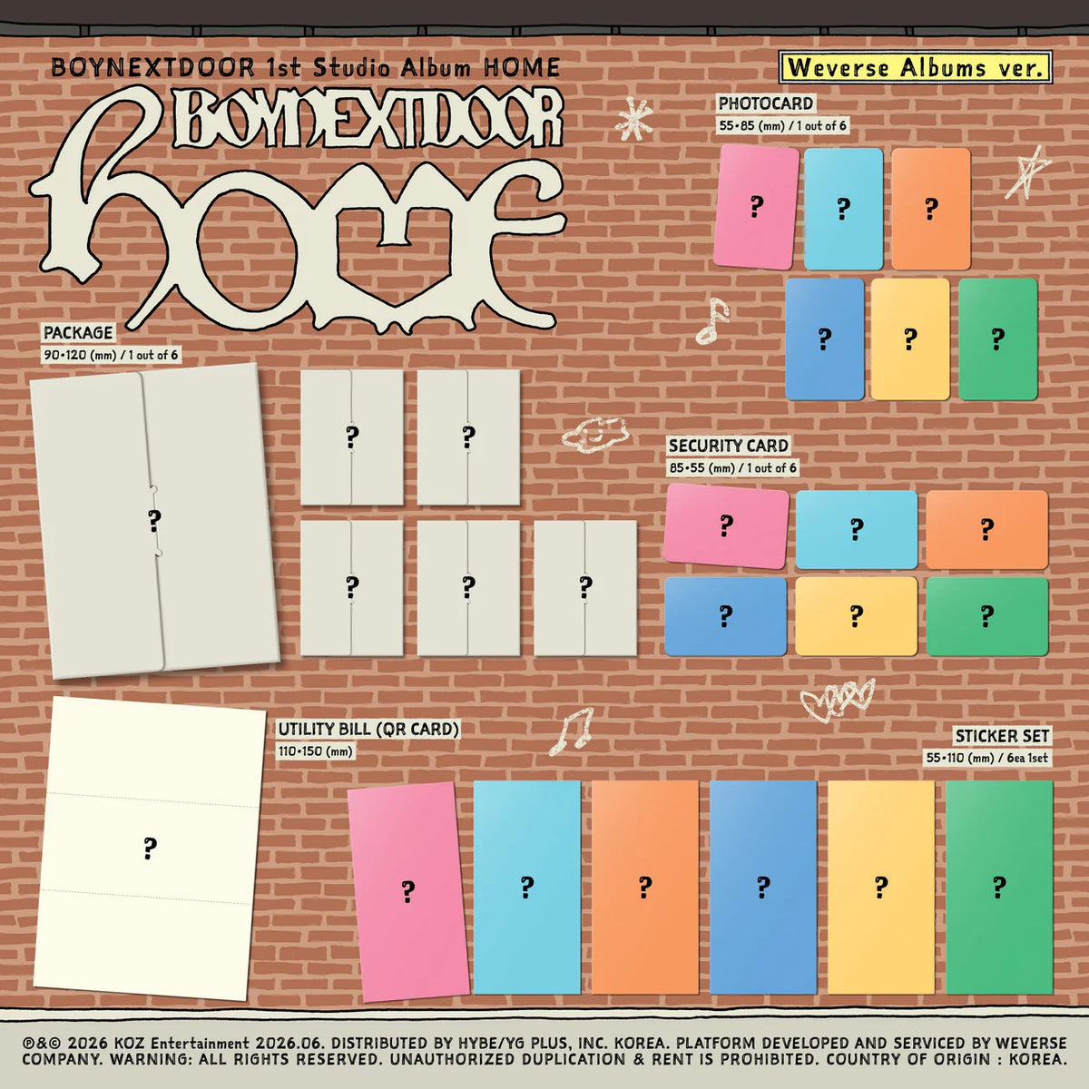 [PRE-ORDER] BOYNEXTDOOR - HOME (WEVERSE ALBUMS VER.)