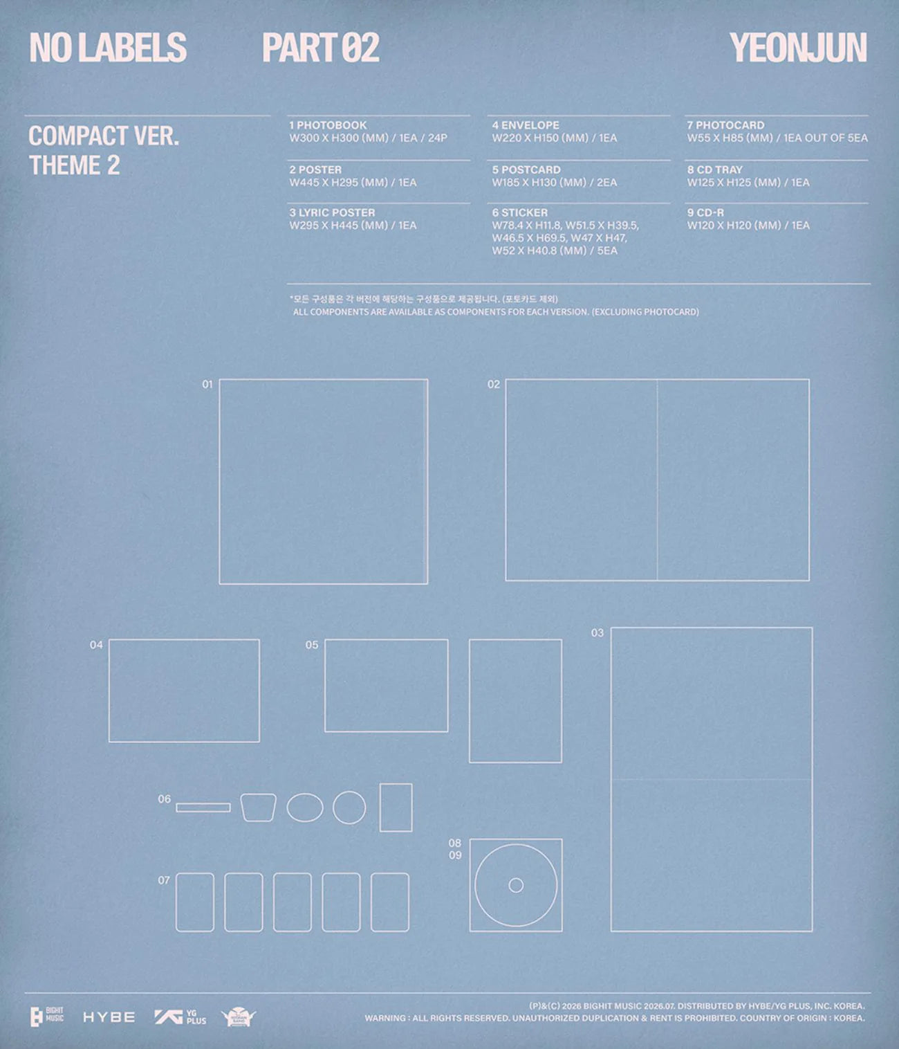 [PRE-ORDER] YEONJUN - NO LABELS: PART 02 (Compact Version)