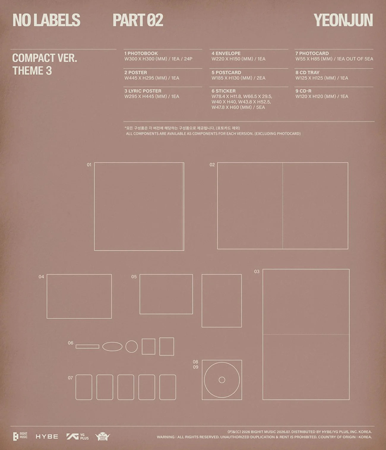 [PRE-ORDER] YEONJUN - NO LABELS: PART 02 (Compact Version)