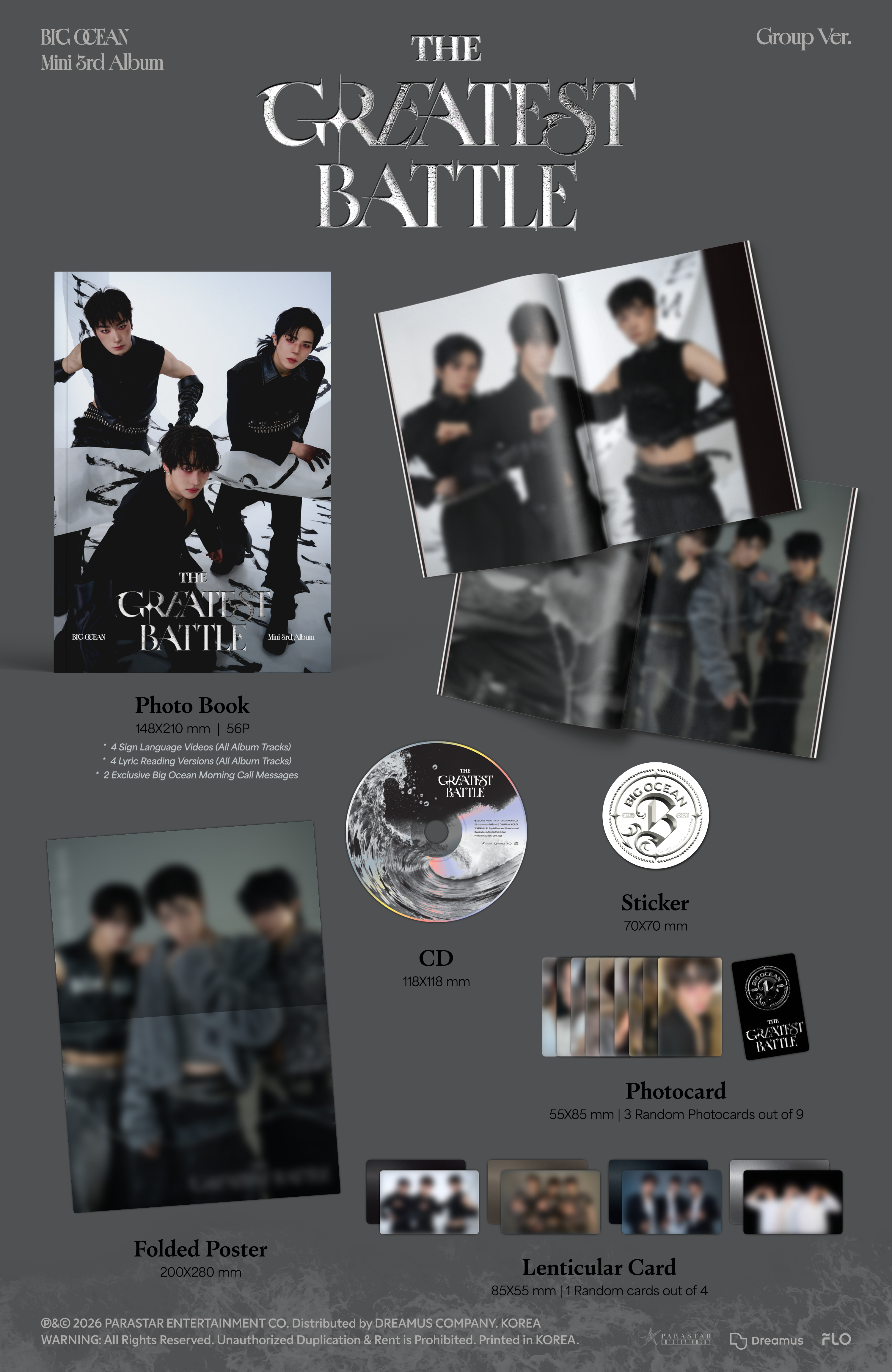[PRE- ORDER] BIG OCEAN - GREATEST BATTLE (Group ver.)