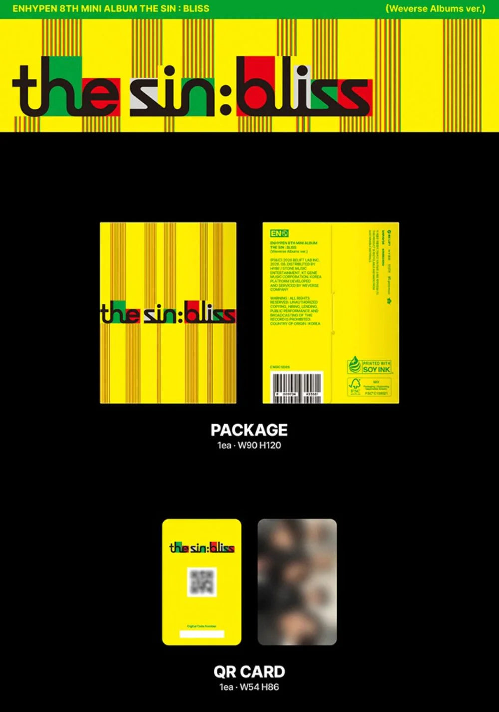 [PRE-ORDER] ENHYPEN - THE SIN : BLISS (Weverse ver.)