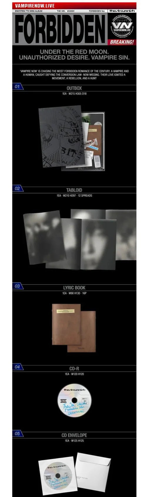 [PRE-ORDER] ENHYPEN - THE SIN : VANISH