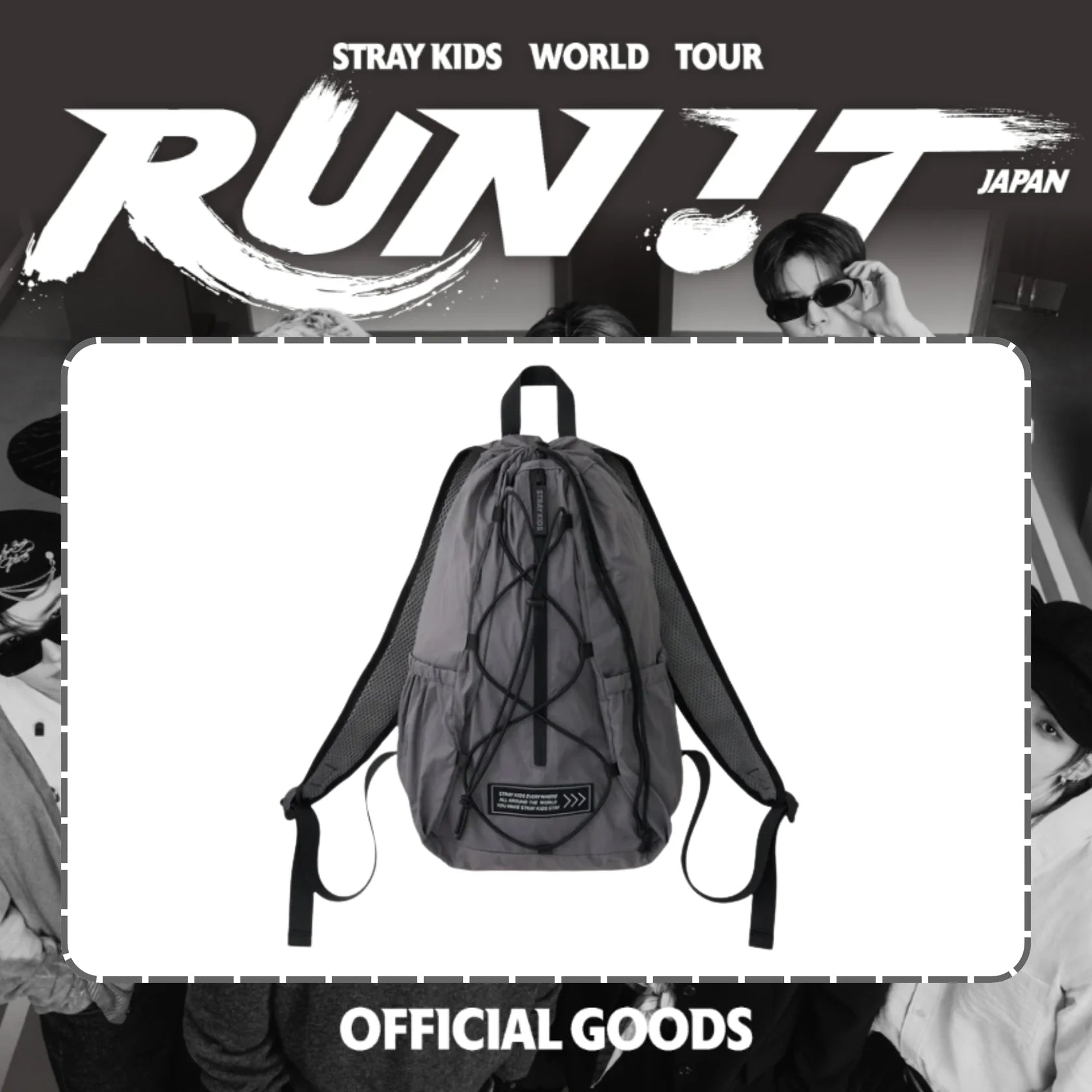 [PRE-ORDER] STRAY KIDS - [RUN IT JAPAN] PORTABLE BACKPACK