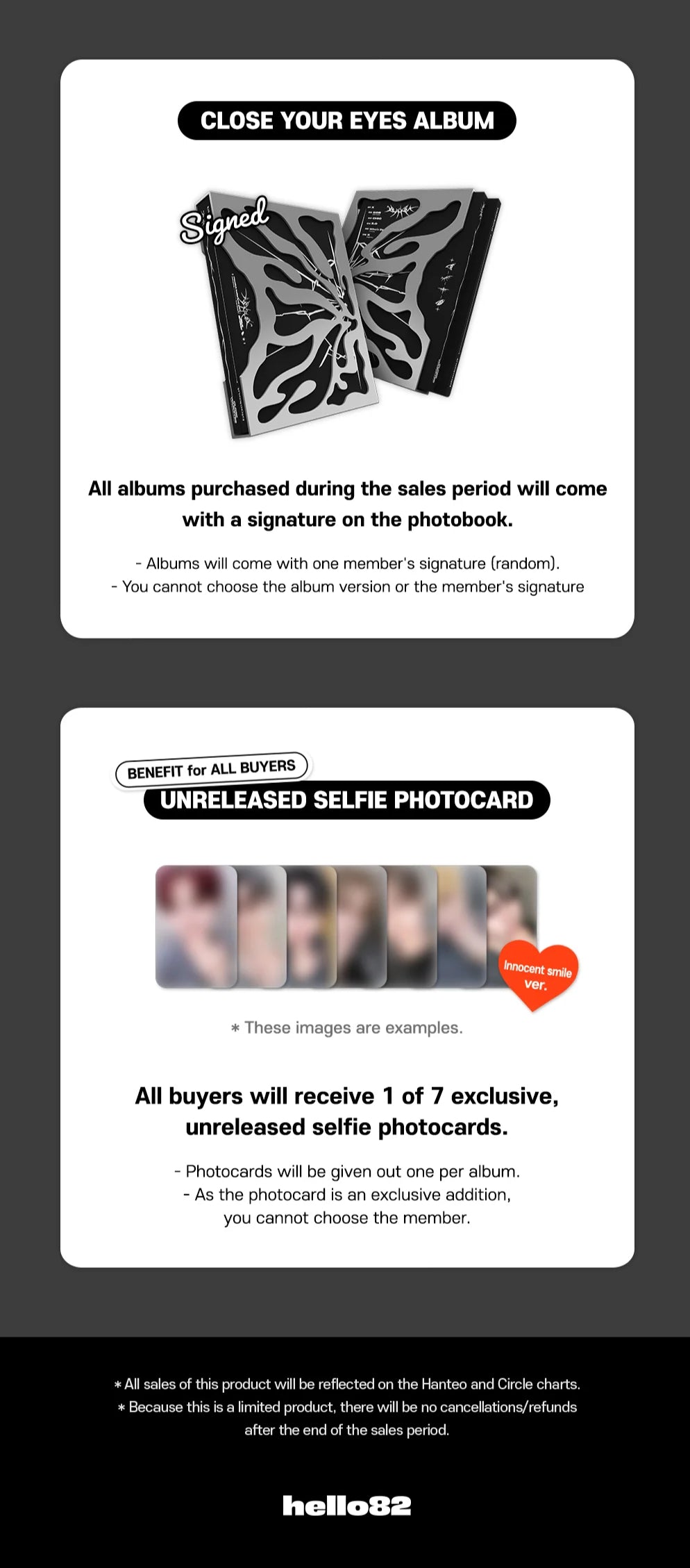 [PRE-ORDER] - (SIGNED)CLOSE YOUR EYES - BLACKOUT (blackout Ver.)