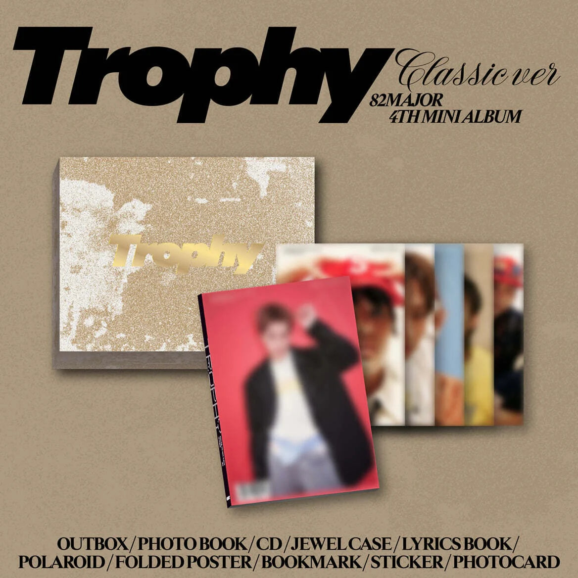 EUROPE SIGNED ALBUM EVENT 82MAJOR - Trophy - 4th Mini Album (Classic Ver.)