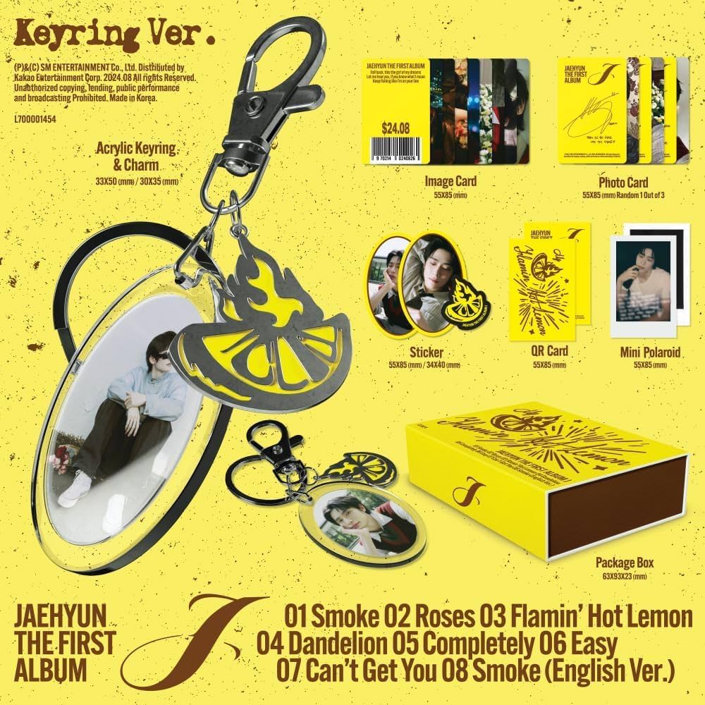 JAEHYUN - J (THE 1ST ALBUM) KEYRING VER. (SMART ALBUM) – KeaPOP