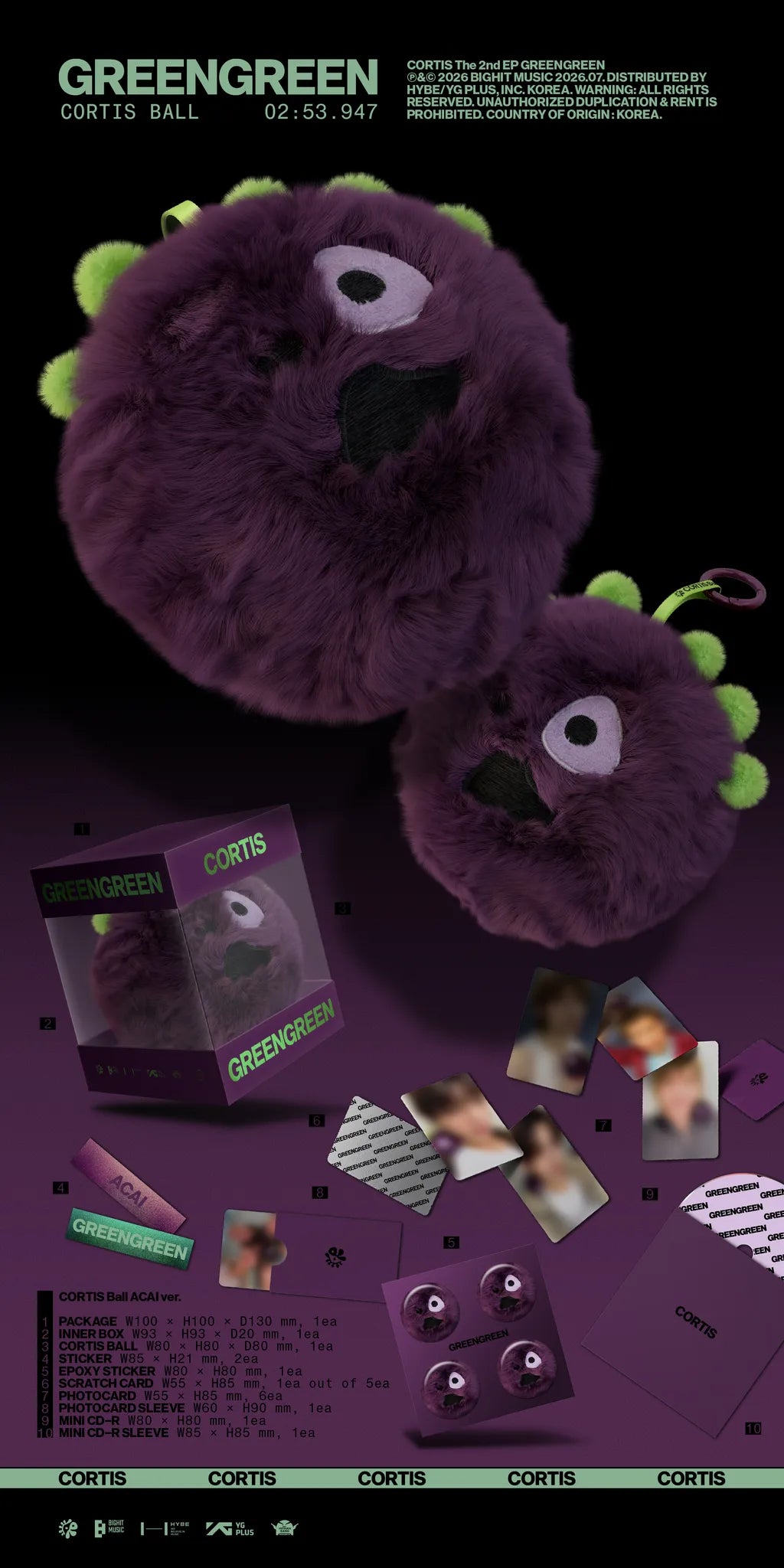 [PRE-ORDER] CORTIS-GREENGREEN (CORTIS Ball ver.)