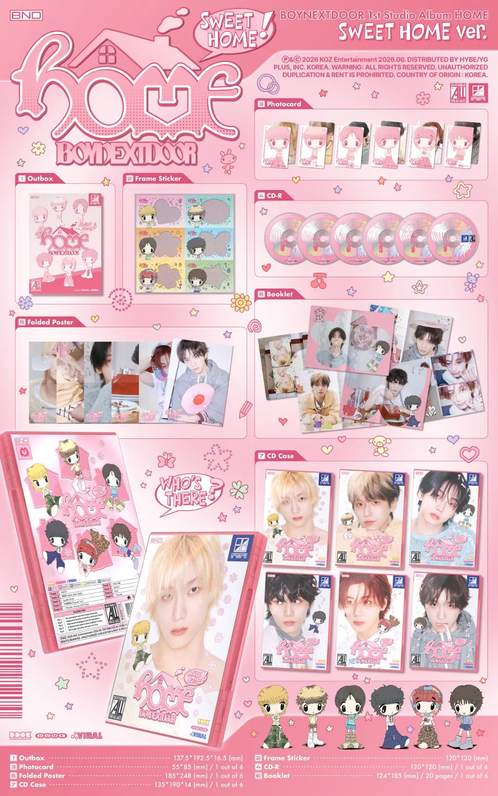 [PRE-ORDER] BOYNEXTDOOR - HOME (SWEET HOME VER.)