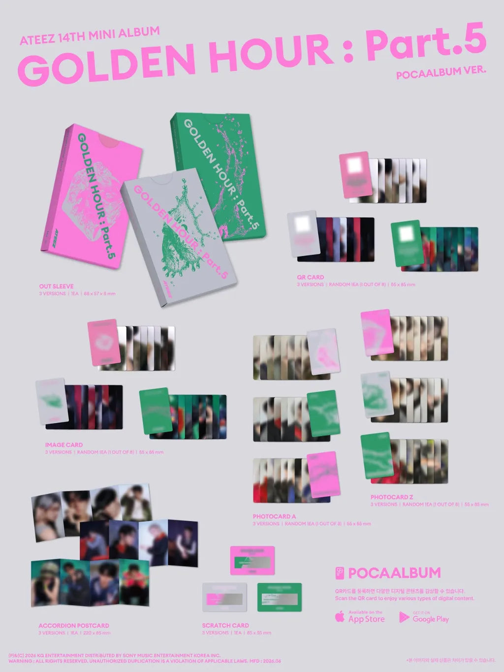 [PRE-ORDER] ATEEZ - GOLDEN HOUR : Part.5 (Poccaalbum ver.)