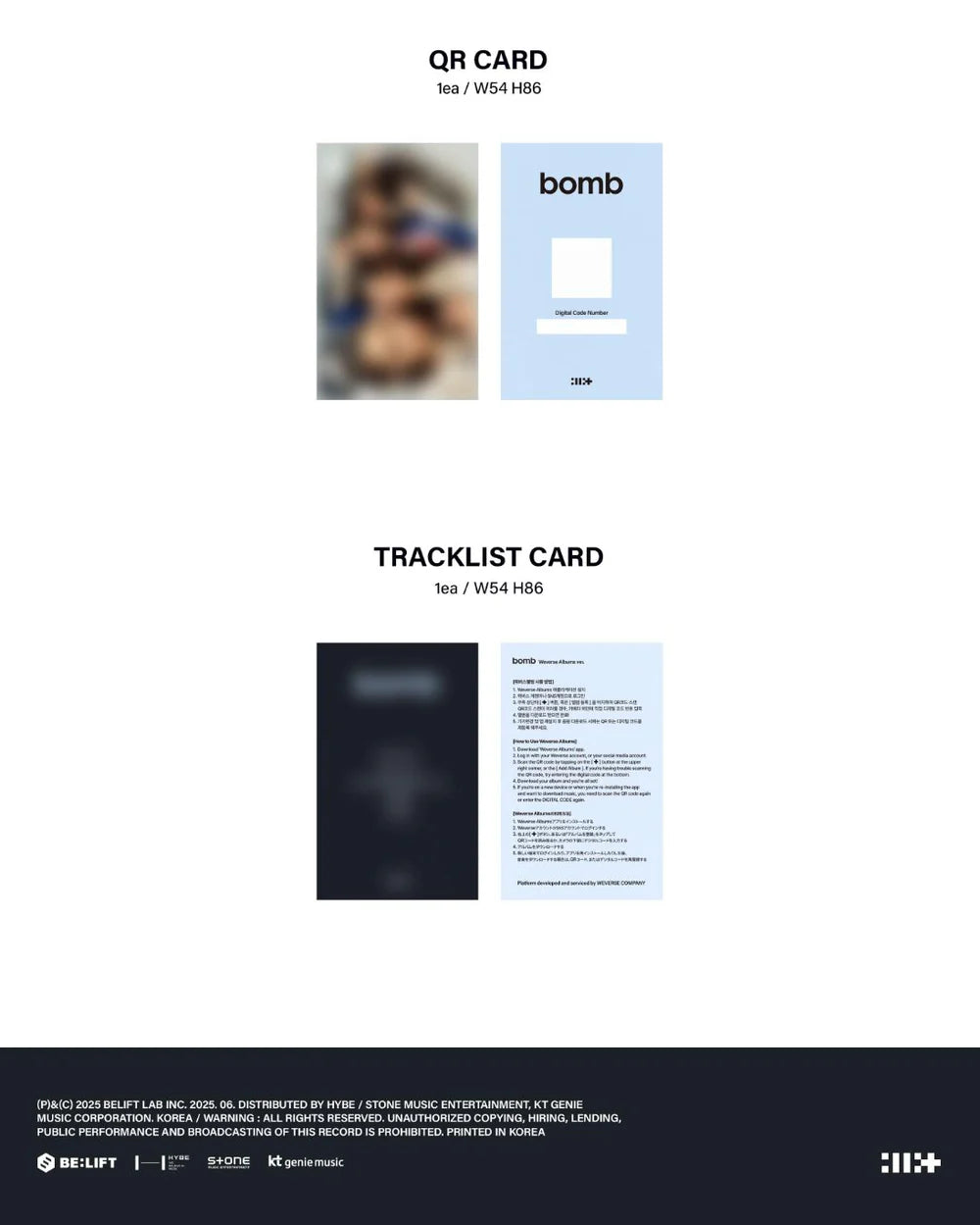 ILLIT - BOMB (WEVERSE ALBUMS VER.)