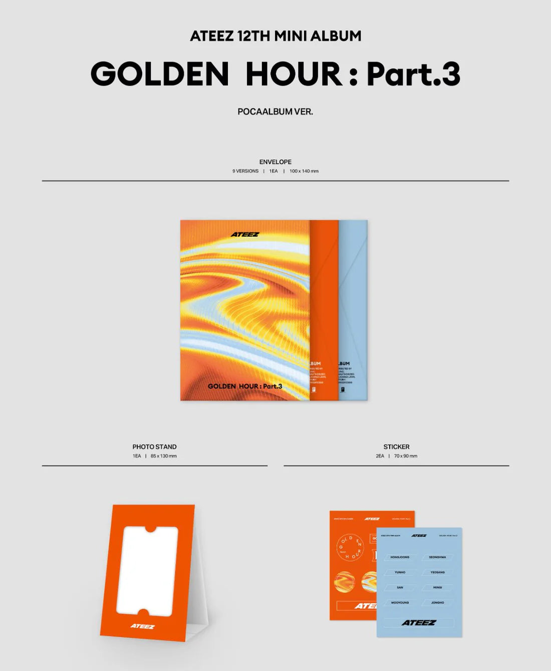 ATEEZ - GOLDEN HOUR : PART.3 (POCA ALBUM VER.)