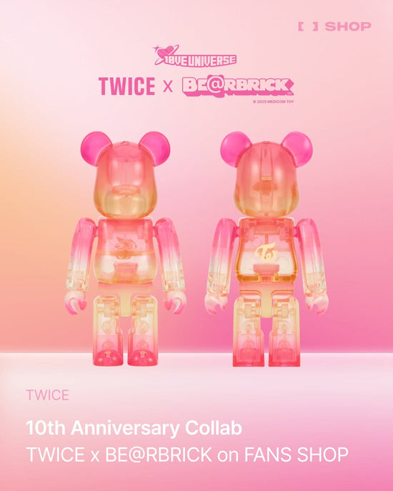 TWICE - TWICE X BE@RBRICK LIMITED EDITION 100%