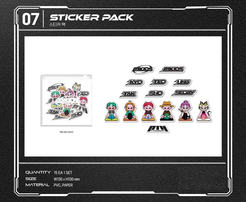 P1Harmony - Sticker Pack [P1KIDS POP-UP Store Official MD]