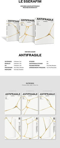 LE SSERAFIM - 2ND MINI ALBUM ANTIFRAGILE