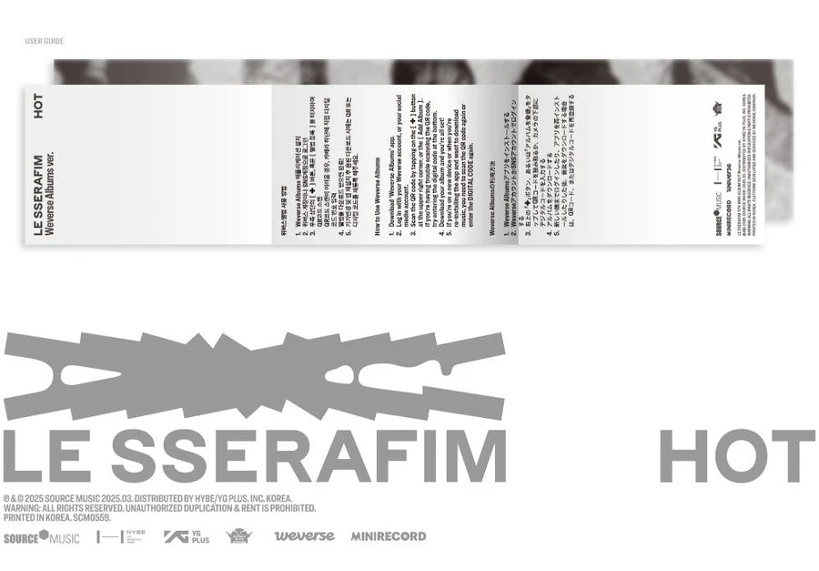 LE SSERAFIM - HOT (WEVERSE ALBUMS VER.)