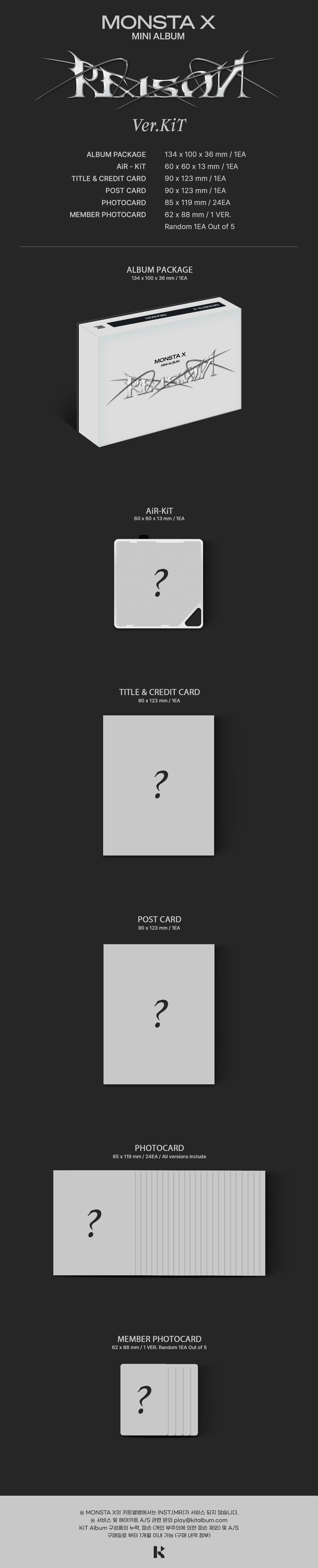 MONSTA X Mini Album Vol. 12 – REASON (Kit Ver.)