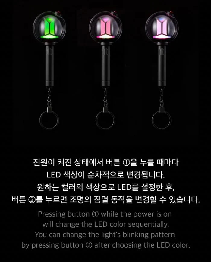 [PRE-ORDER] BTS - OFFICIAL LIGHT STICK VER.4 KEYRING