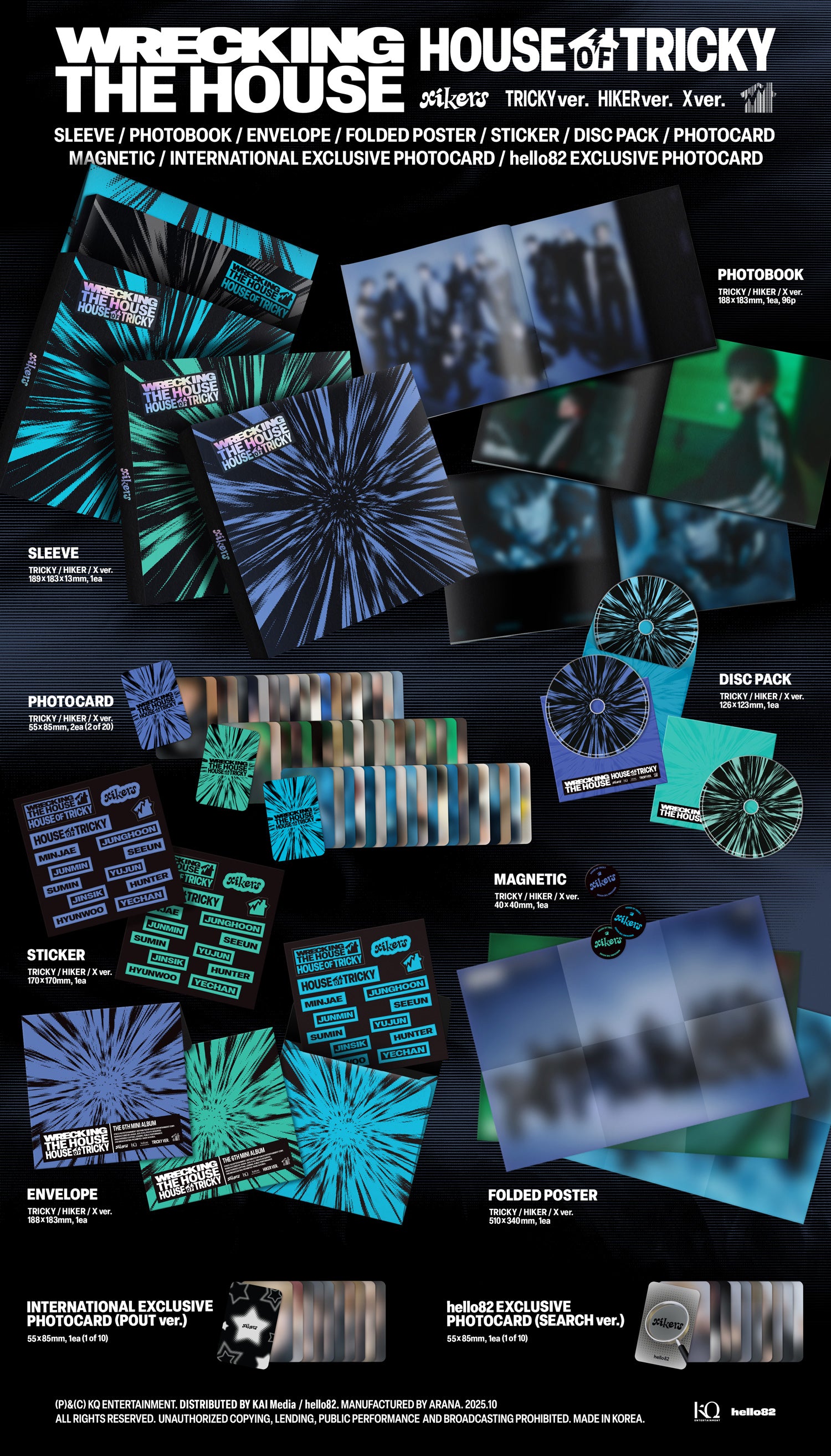 XIKERS - HOUSE OF TRICKY : WRECKING THE HOUSE (SIGNED hello82)