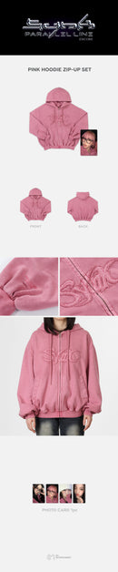 PINK HOODIE ZIP-UP SET - 2025 aespa LIVE TOUR