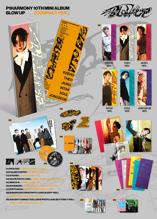 [PRE-ORDER] P1Harmony - BLOW UP (Compact Ver.) - Europe 82EVENT Exclusive