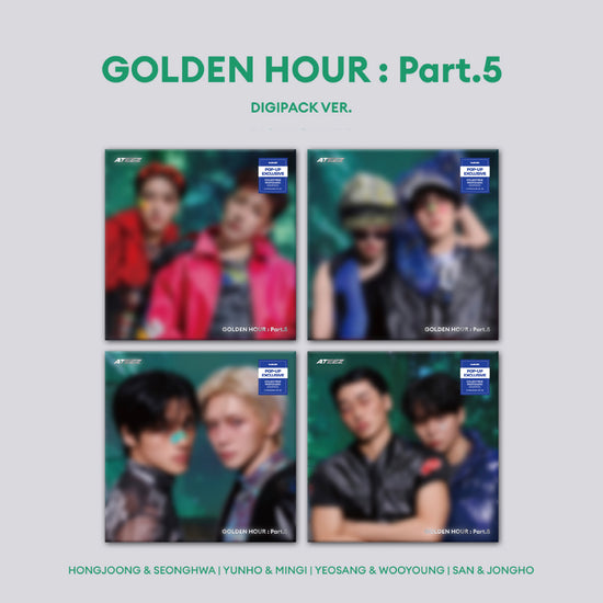 ATEEZ - GOLDEN HOUR : Part.5 DIGIPACK UNIT ver. (hello82 POP-UP Exclusive)