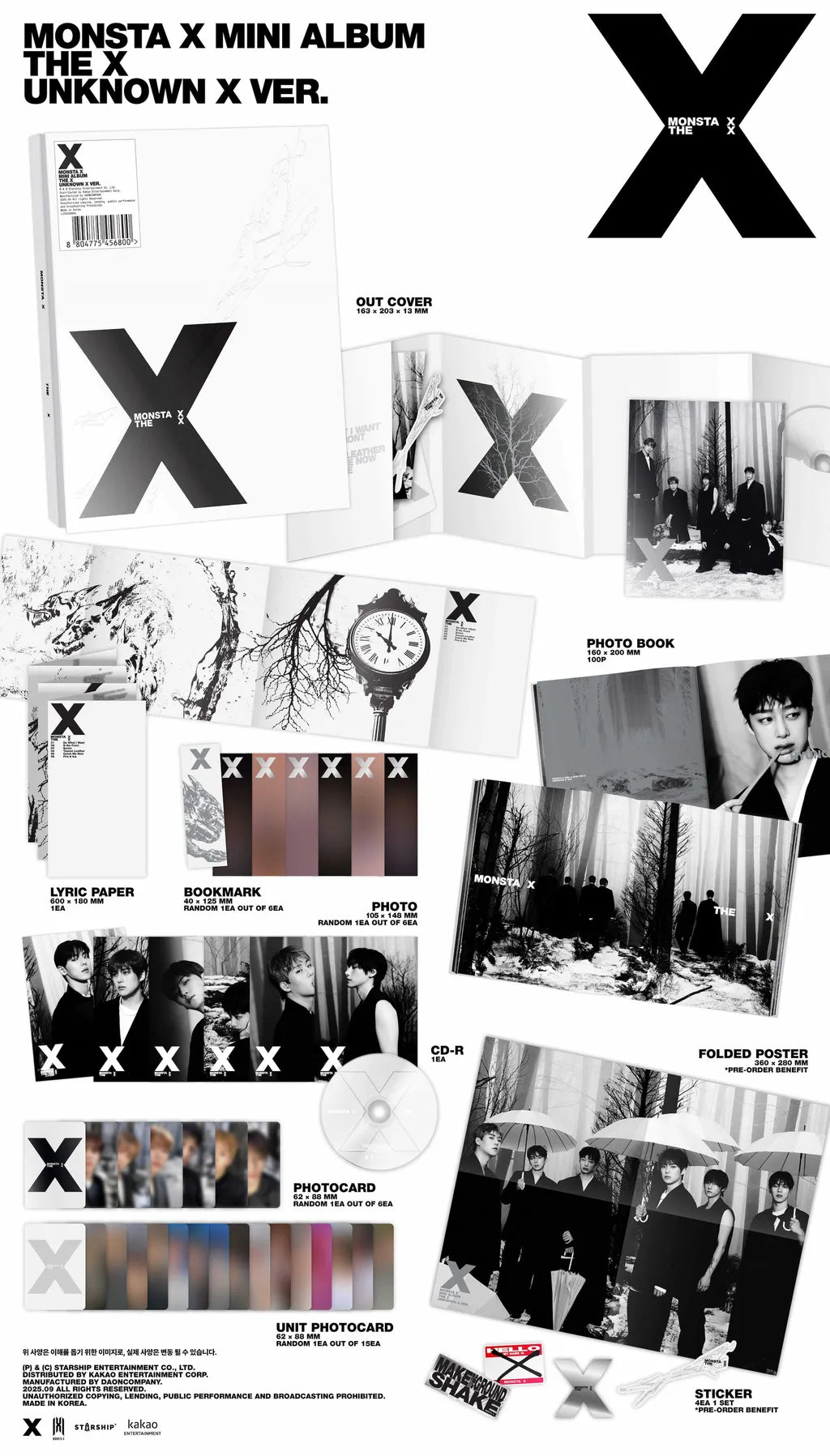 MONSTA X - 13TH MINI ALBUM [THE X]