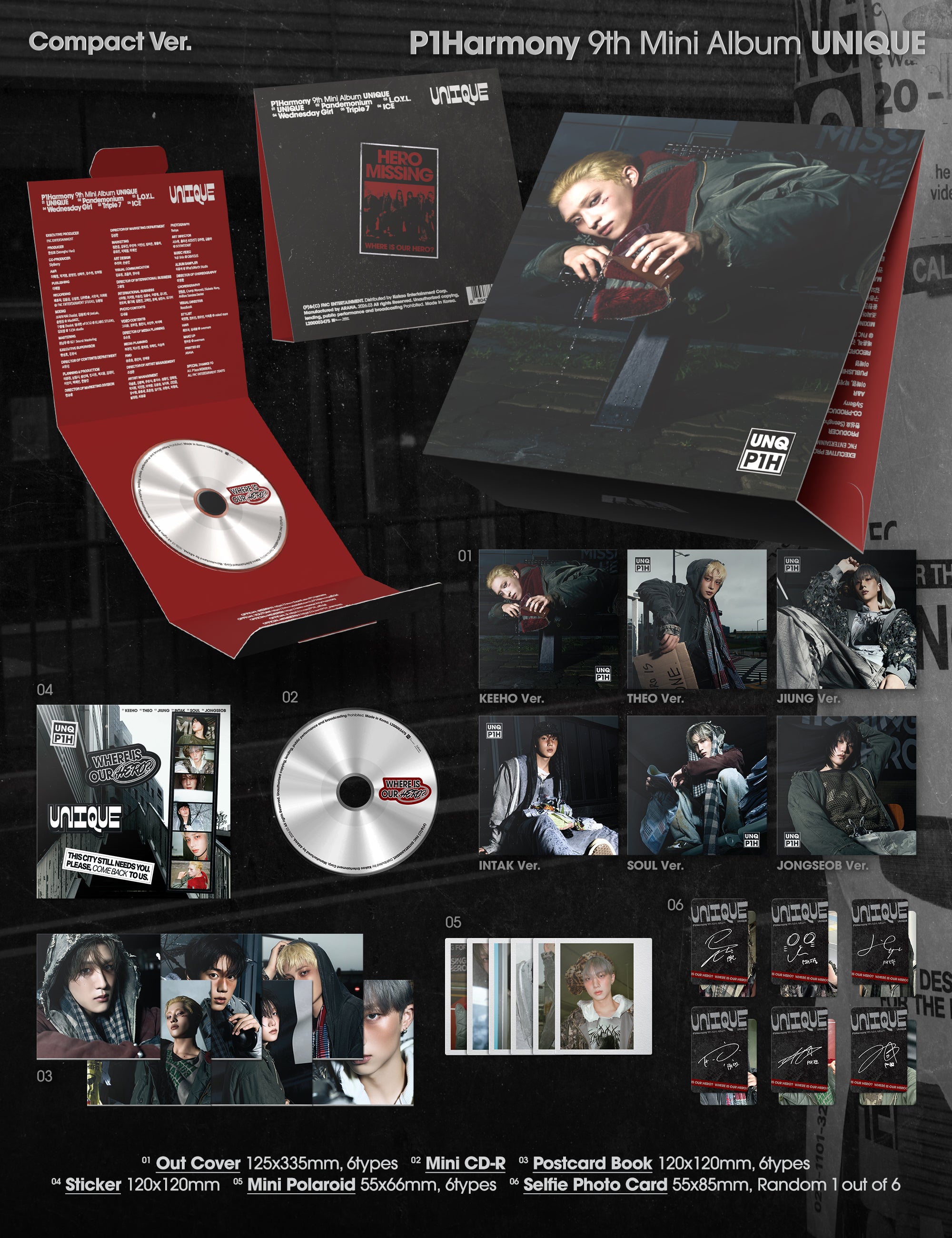 P1Harmony - UNIQUE (Compact ver.) – KeaPOP
