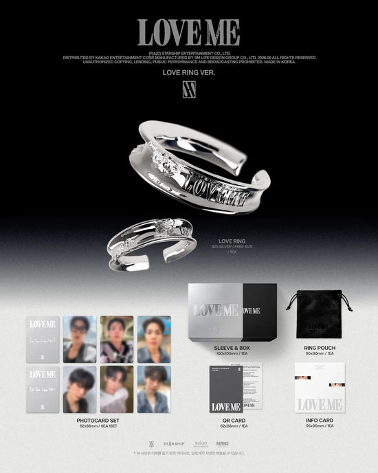 [PRE-ORDER] SHOWNU X HYUNGWON (MONSTA X) EP [LOVE ME] (LOVE RING VER.) (Limited Edition)