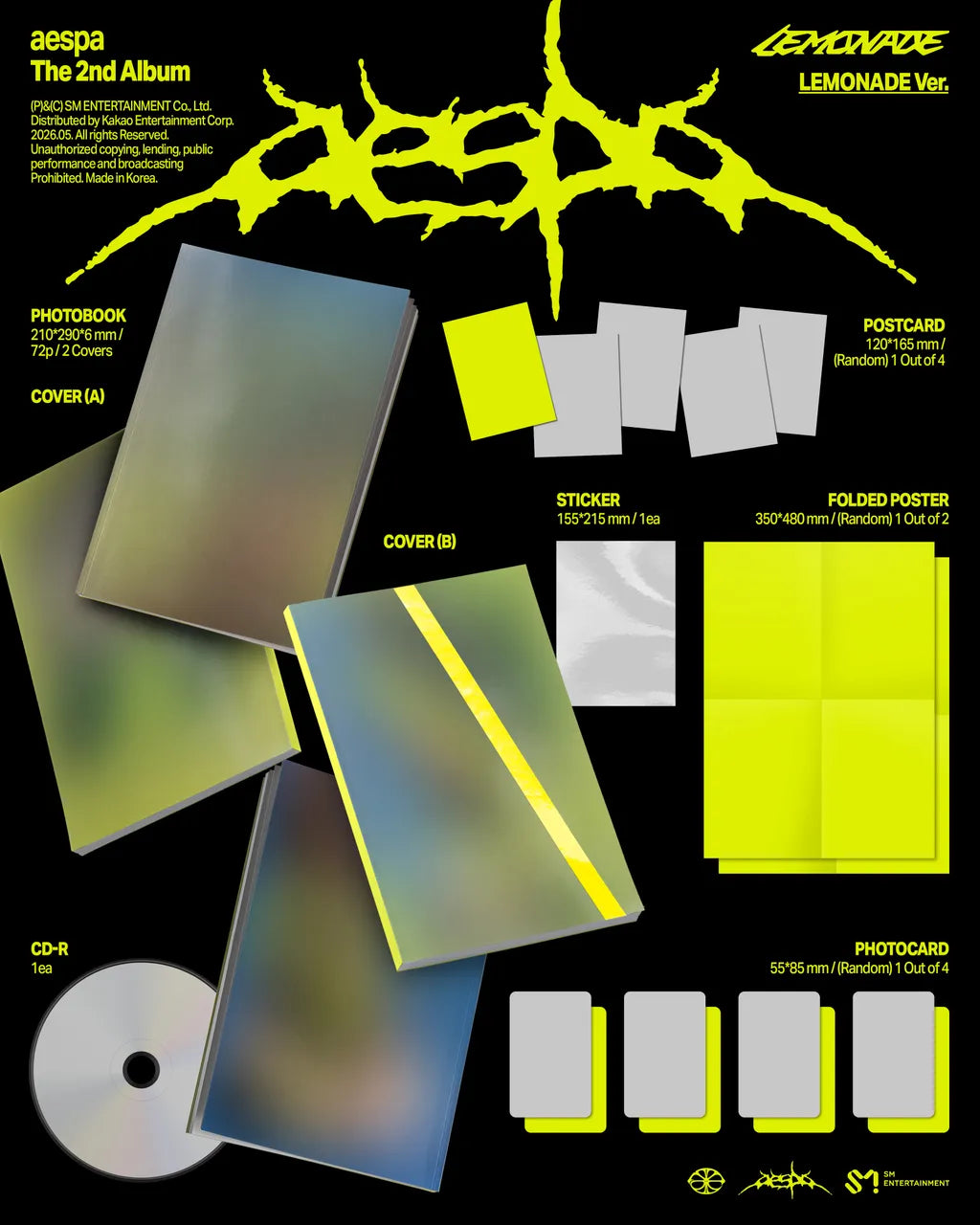 [PRE-ORDER] AESPA - LEMONADE (LEMONADE Ver.)