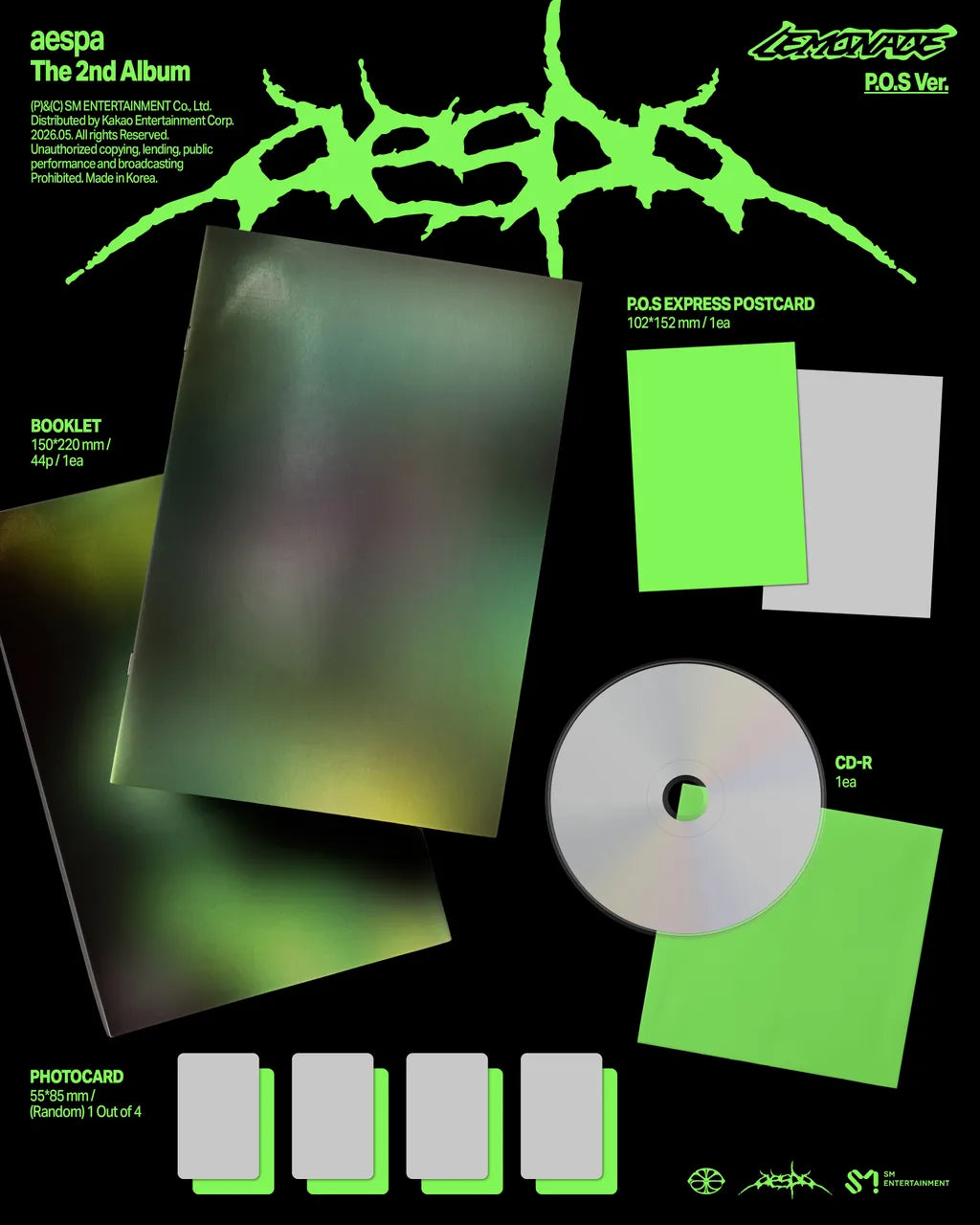 [PRE-ORDER] AESPA - LEMONADE (P.O.S Ver.)