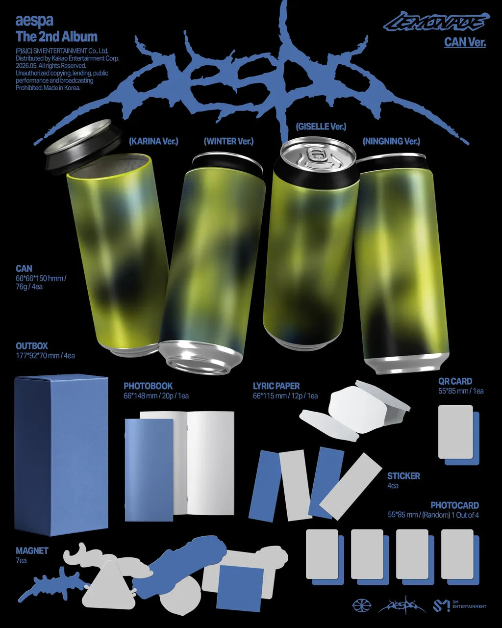 [PRE-ORDER] AESPA - LEMONADE (CAN Ver.) (Smart Album)