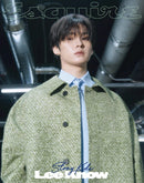 Lee know stray kids on the cover of esquire magazine with green jacket