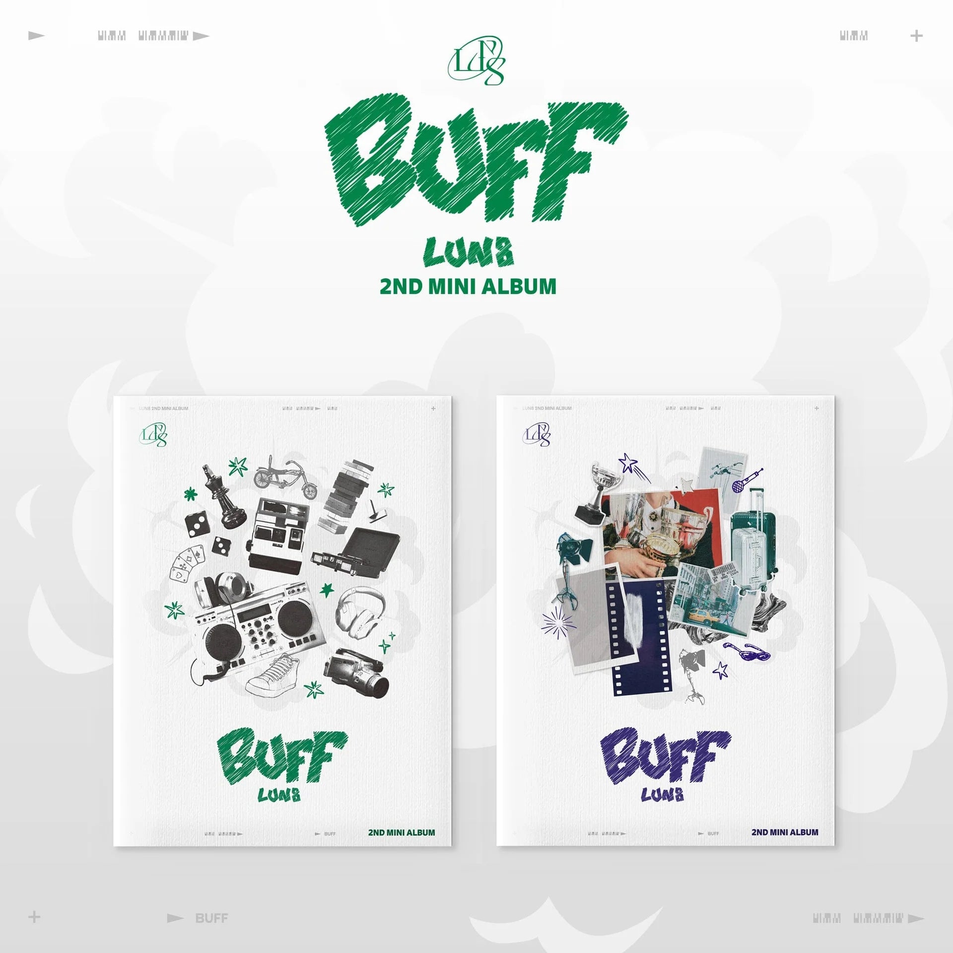 LUN8 - BUFF (2ND MINI ALBUM) - TIMECAPSULE (Green)