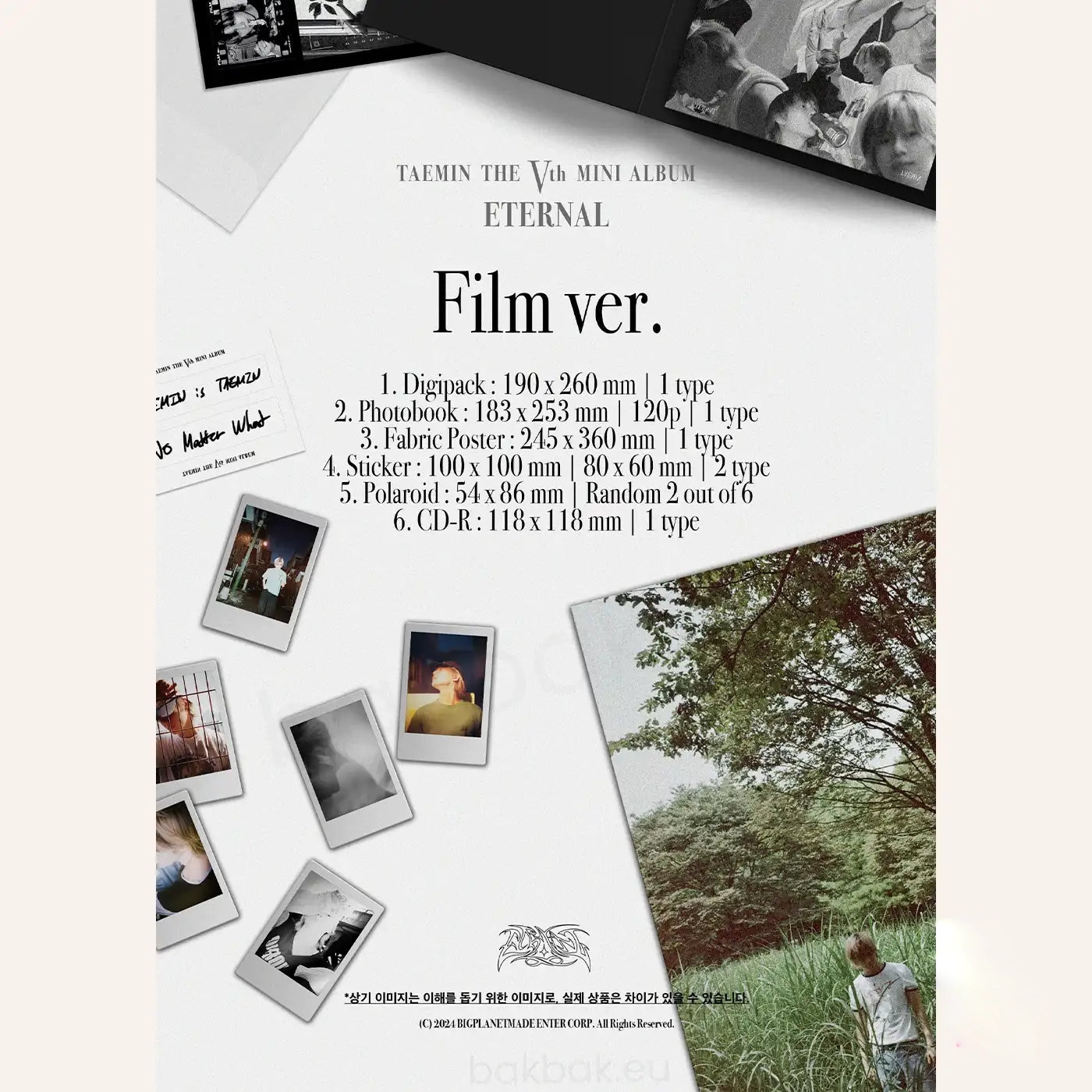 TAEMIN (SHINee) – ETERNAL (Film ver.) [5th Mini Album]