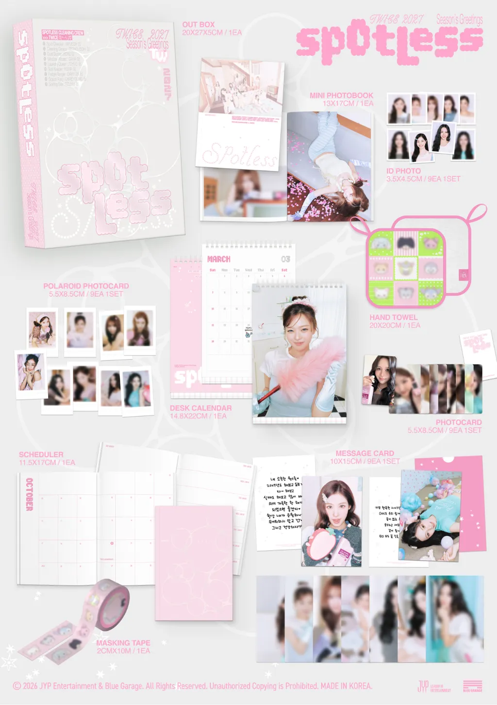 [PRE-ORDER] TWICE - 2027 Season's Greetings [Spotless] + 1 Photocard gift