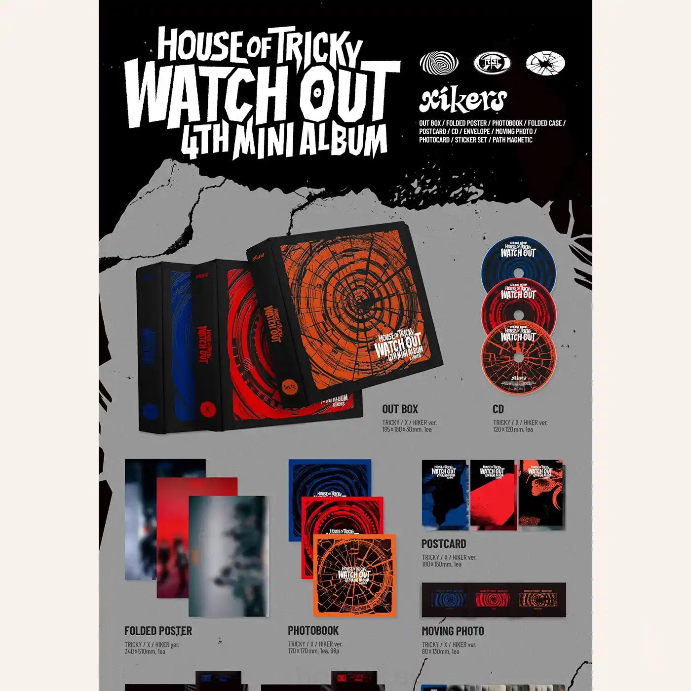 xikers – HOUSE OF TRICKY : WATCH OUT [4th Mini Album] hello82 POP-UP exclusive