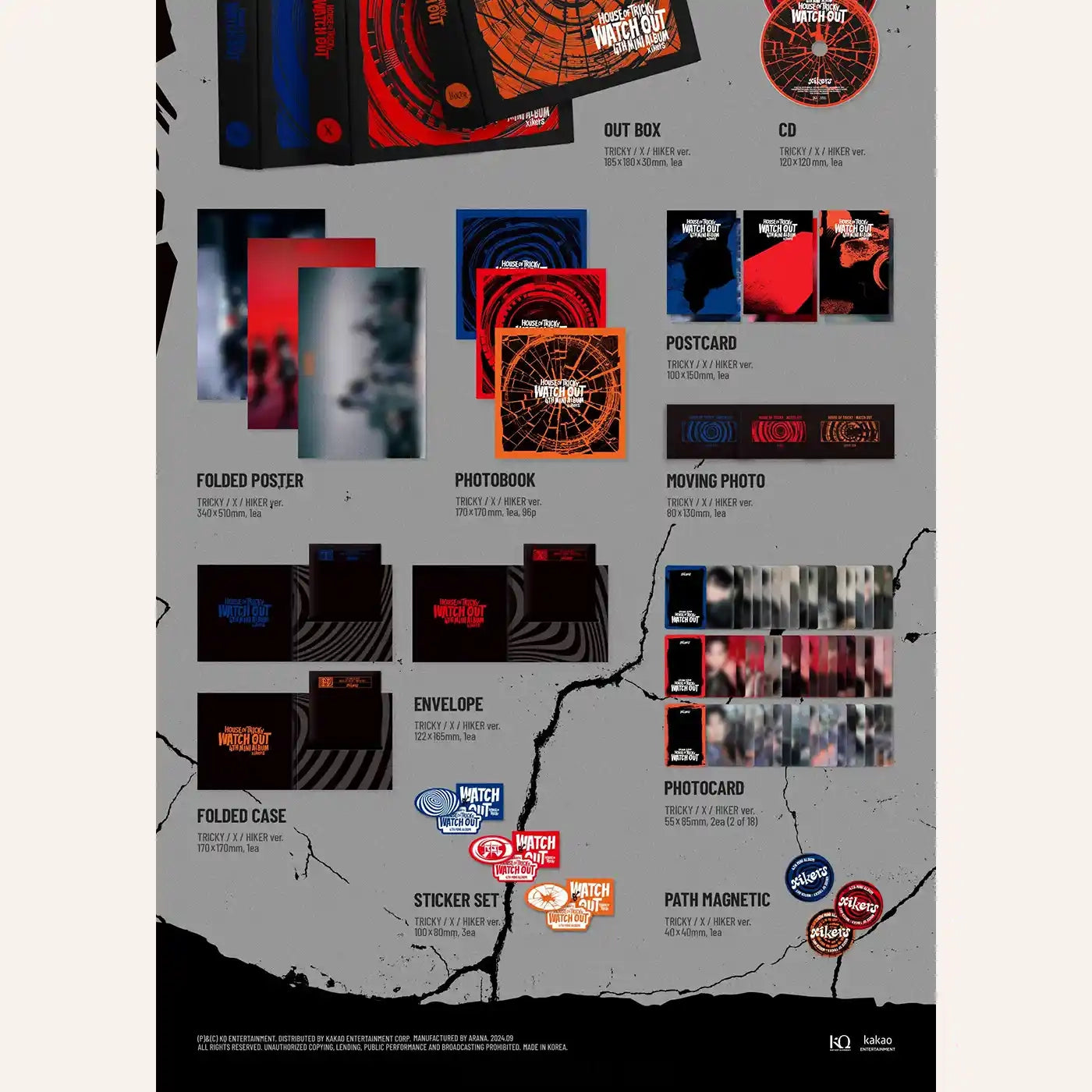 xikers – HOUSE OF TRICKY : WATCH OUT [4th Mini Album] hello82 POP-UP exclusive