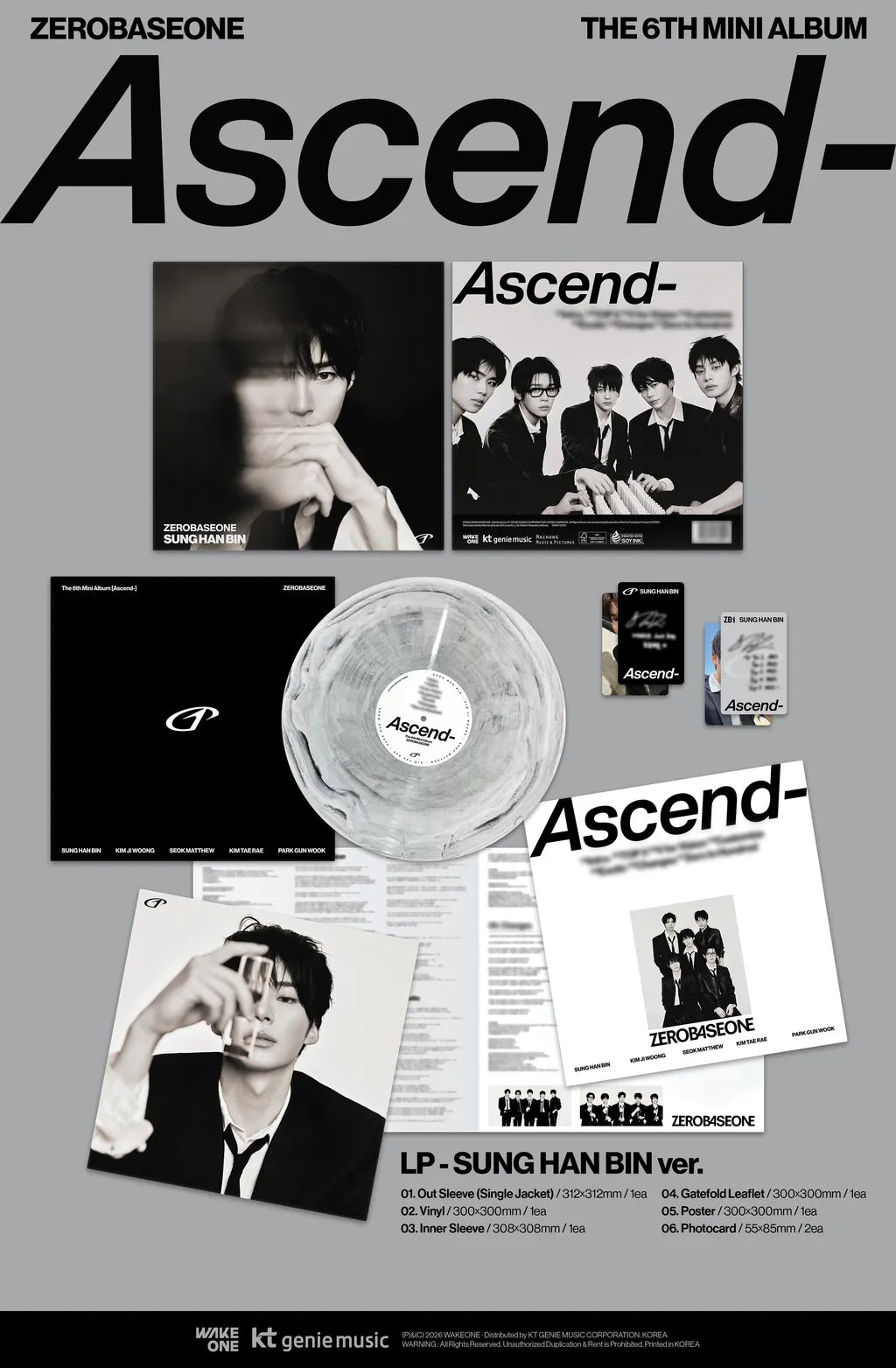 [PRE-ORDER] ZEROBASEONE - Ascend- LP ver. (Limited Edition)
