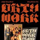 Kpop album aespa's 'Dirty Work' with stylized text and images of the group at keapop