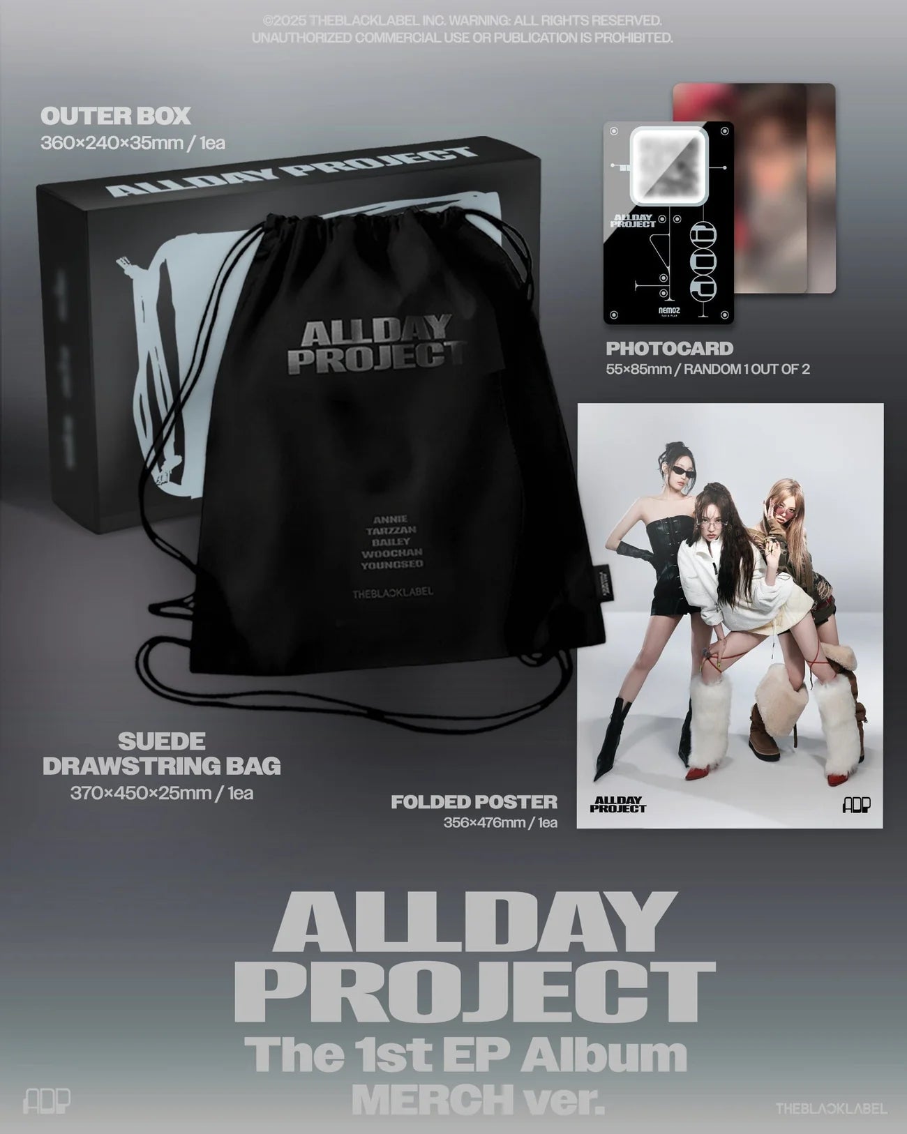 [PRE-ORDER] ALLDAY PROJECT - The 1st EP (Drawstring bag Ver.)