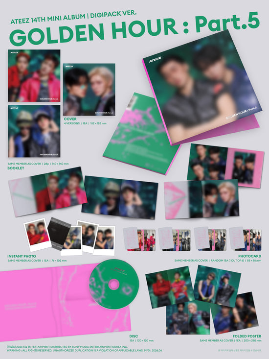ATEEZ - GOLDEN HOUR : Part.5 (DIGIPACK UNIT ver.)