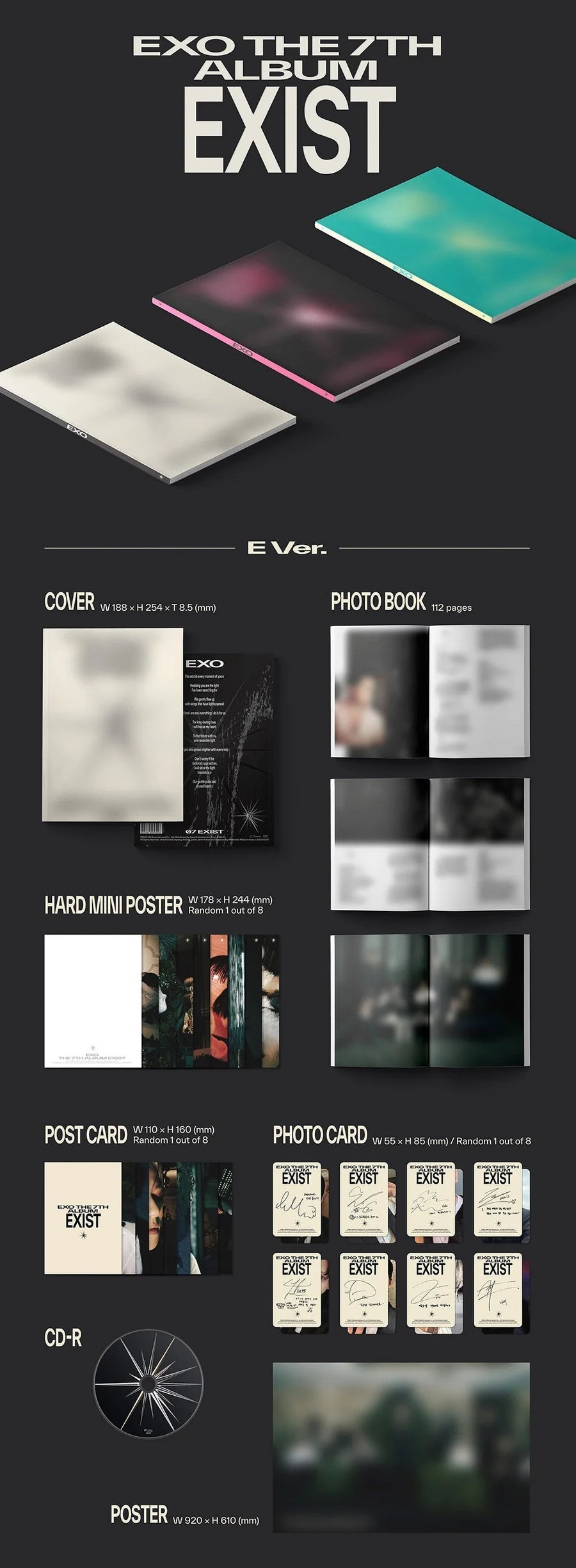 EXO – EXIST (7th Album) [Photobook Ver.] (random)