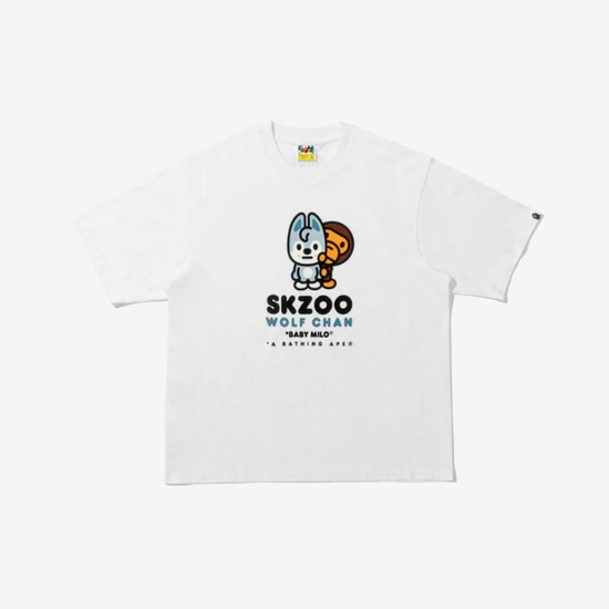 STRAY KIDS X BAPE -  WOLF CHAN BABY MILO TEE