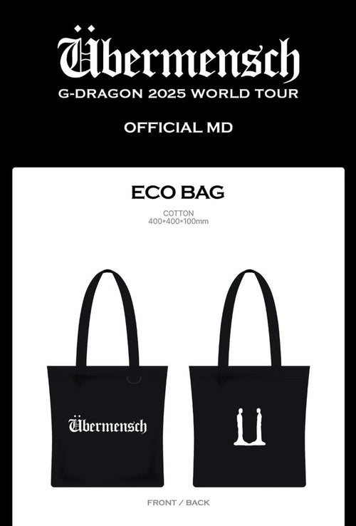 G-DRAGON - ECO BAG - 2025 WORLD TOUR 'ÜBERMENSCH' OFFICIAL MD