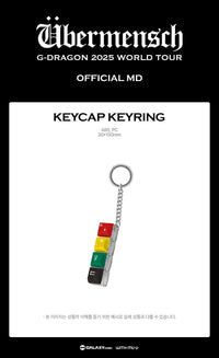 G-DRAGON - KEYCAP KEYRING - 2025 WORLD TOUR 'ÜBERMENSCH' OFFICIAL MD (Copy)