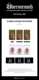 G-DRAGON - CARD STICKER COVER - 2025 WORLD TOUR 'ÜBERMENSCH' OFFICIAL MD