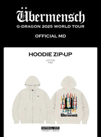 G-DRAGON - HOODIE ZIP-UP - 2025 WORLD TOUR 'ÜBERMENSCH' OFFICIAL G-DRAGON - HOODIE ZIP-UP - 2025 WORLD TOUR 'ÜBERMENSCH' OFFICIAL