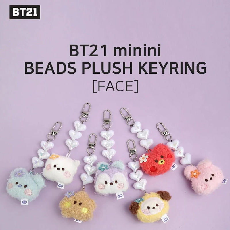 BT21 Beaded Doll Keyring [Face]- CHIMMY