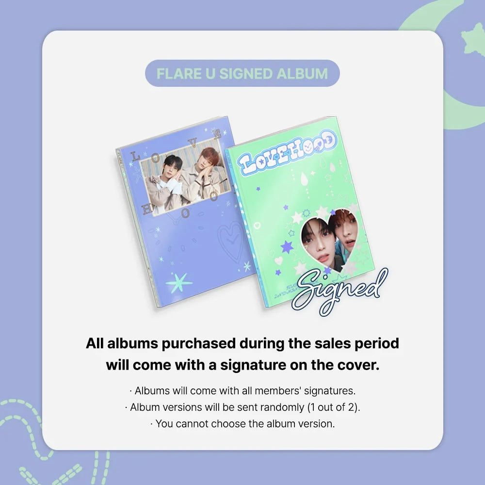 [PRE-ORDER] FLARE U - LOVEHOOD (PHOTOBOOK VER.) SIGNED album